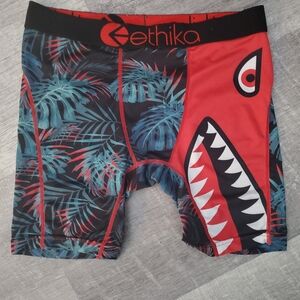 ethika Men’s Red Shark & Teal Tropical Underwear